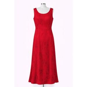 Y2K K Studio Babydoll Maxi Dress Womens Size 8 Evening Gown Prom Floral Romantic